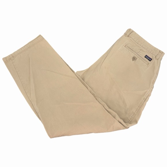 Patagonia Other - Patagonia Pants Mens 36x31 Beige Chino‎ Organic Cotton Canvas Straight Leg Baggy